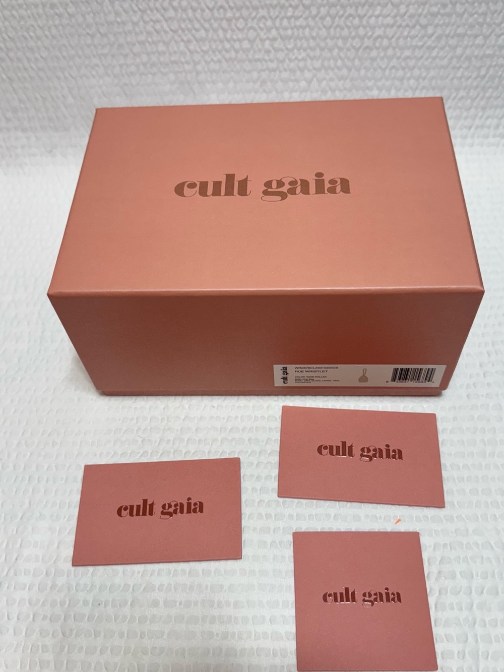 Cult Gaia Dusty Rose Box with Logo EMPTY BOX 9 x 6 - Picture 2 of 8